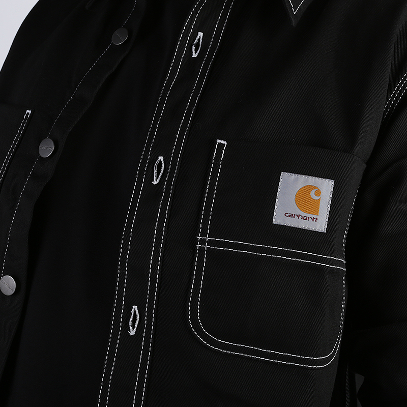мужская черная рубашка Carhartt WIP Chalk Shirt Jac I025939-black - цена, описание, фото 2
